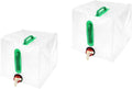 2 Pack Foldable Water Kettle with Tap Portable Food Grade BPA Free for Camping Hiking Emergency Use