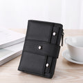 Women's Faux Leather Wallet Clutch Purse Black One Piece