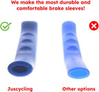 Silicone Bike Handlebar Grips Set 75x12mm Black Red Green Blue Yellow 5 Pairs Universal Fit