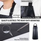 Heavy Duty Vinyl Waterproof Apr for Unisex Adult, Ultra Lightweight, Chemical Resistant Industrial Work Apr