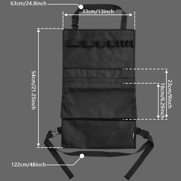 Homakover Car Seat Organizer, Blueprints Car Organizer, Maps Holder, Drawings Car Pockets, Artwork Car Pocket, Posters Holder with Shoulder Strap/Pockets and Comfort Top Handle