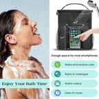 Mesh Shower Caddy Portable Dorm Tote Bag, Quick Dry Hanging Toiletry Bag, Large Capacity Shower Bag for College Dorm Room Essentials for Boys and Girls for Bath Camping (Black)
