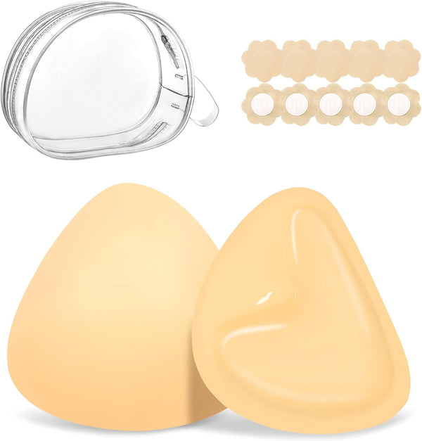 Double Sided Sticky Bra Ultra Boost Inserts Pads Reusable Push Up Lift Self Adhesive Bra Pads for Bikini Swimsuit