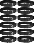 12 Pcs Baseball Belts Softball Belts Bulk for Adult and Youth Adjustable