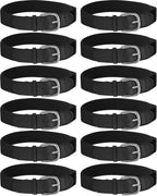 12 Pcs Baseball Belts Softball Belts Bulk for Adult and Youth Adjustable