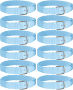 12 Pcs Baseball Belts Softball Belts Bulk for Adult and Youth Adjustable