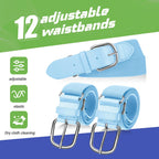 12 Pcs Baseball Belts Softball Belts Bulk for Adult and Youth Adjustable