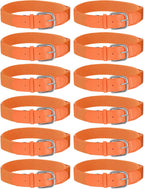 12 Pcs Baseball Belts Softball Belts Bulk for Adult and Youth Adjustable