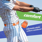 12 Pcs Baseball Belts Softball Belts Bulk for Adult and Youth Adjustable