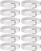 12 Pcs Baseball Belts Softball Belts Bulk for Adult and Youth Adjustable