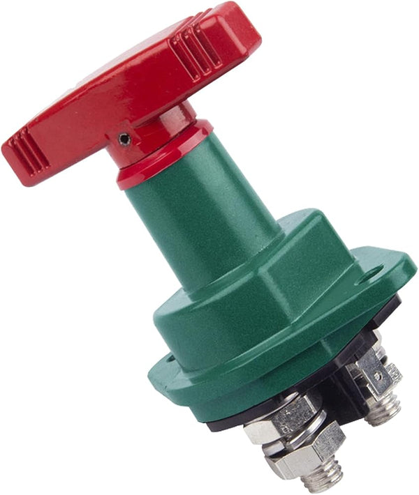 Battery Disconnect Switch 12V - 48V, HD High Current Master Battery Disconnect Power Cut Off Switch for Car, Vehicle, RV and Boat (300A, On/Off)