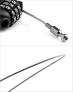 Retractable Cable Lock, 4 Pack Security Password Lock Steel Cable Luggage Locks