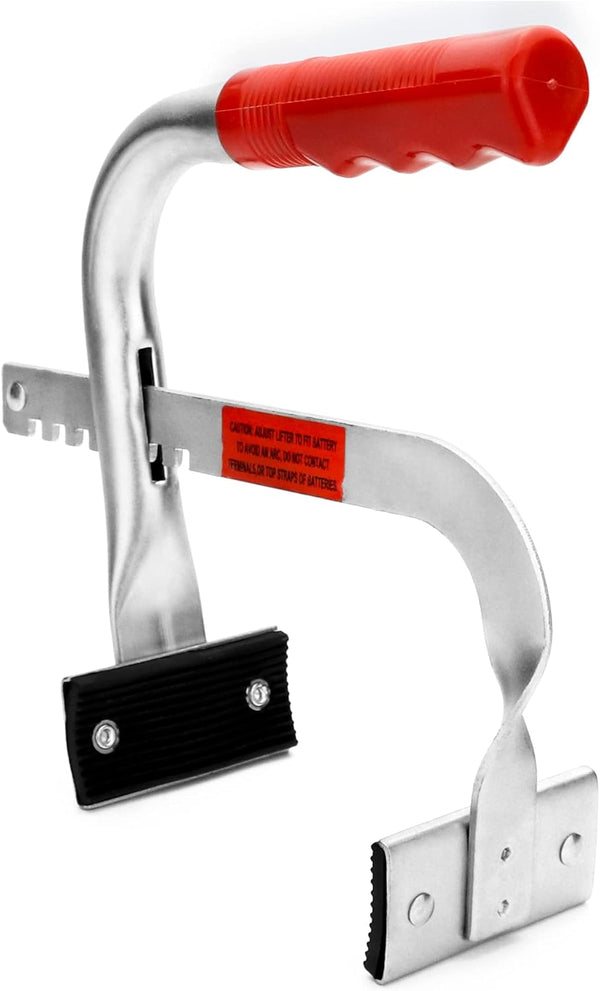 Battery Carrier, Battery Rack with Pads, Adjustable from 5