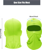 9 Pcs Ski Mask for Men Full Face Cover UV Sun Protection Cooling Balaclava Neck Gaiter Clothing Scarf Bandana