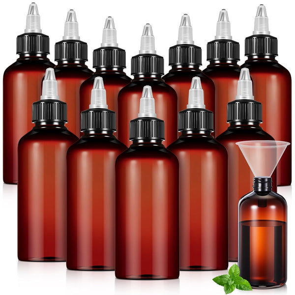 Twist-Top Applicator Bottles (12-Pack 250ml Brown)