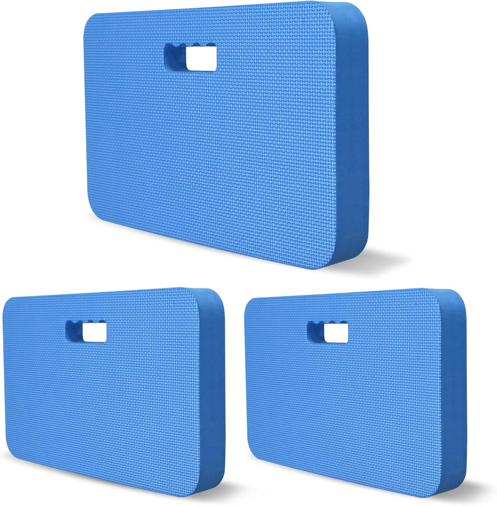 3-Pack Garden Kneeling Pad - For Gardening, Baby Bath, Yoga, Pilates, Exercise, Blue