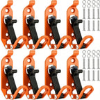 8 Pcs Shovel Holder, Heavy Duty Shovel Mounts for Roof Rack, Quick Release Axe Holder Mount Kit, Metal and Rubber Car Accessories Garage Storage Wall Mounting Brackets Truck