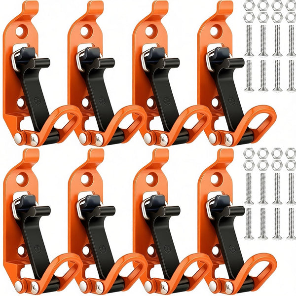 8 Pcs Shovel Holder, Heavy Duty Shovel Mounts for Roof Rack, Quick Release Axe Holder Mount Kit, Metal and Rubber Car Accessories Garage Storage Wall Mounting Brackets Truck