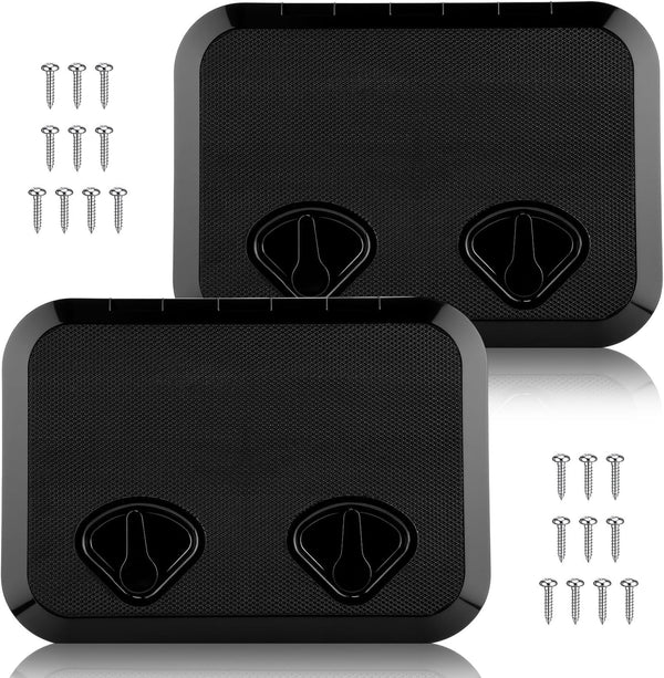 2 Pcs Marine Deck Access Hatch Boat Deck Hatch & Lid with 20 Screws Non Slip