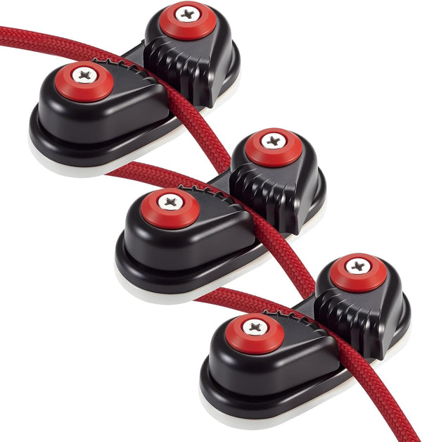 3 Pcs Kayak Cam Cleats Rope Cam Rope Cleat Lock Aluminum Cams Cleats