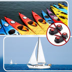 3 Pcs Kayak Cam Cleats Rope Cam Rope Cleat Lock Aluminum Cams Cleats Fast Entry Boat Dock Cleat for Line Sizes Upto 5/8-inch for Sailing Sailboat Kayak Boat Canoe Dinghy