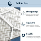 Adjustable Elastic Sheet Straps Fasteners White 4Pcs and 2Pcs