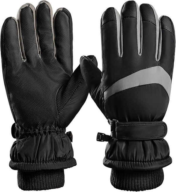 Winter Ski Gloves, Windproof Glove for Men & Women, Touchscreen Snow Gloves for Cold Weather, Thermal Warm Glove