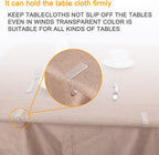 48 Pieces Transparent Clear Tablecloth Clips, Plastic Table Cloth Clips，Windproof Table Cover Holder Clamps，Table Cloth Holder for Christmas Home Wedding Party Indoor Outdoor Camping Picnic (Large)