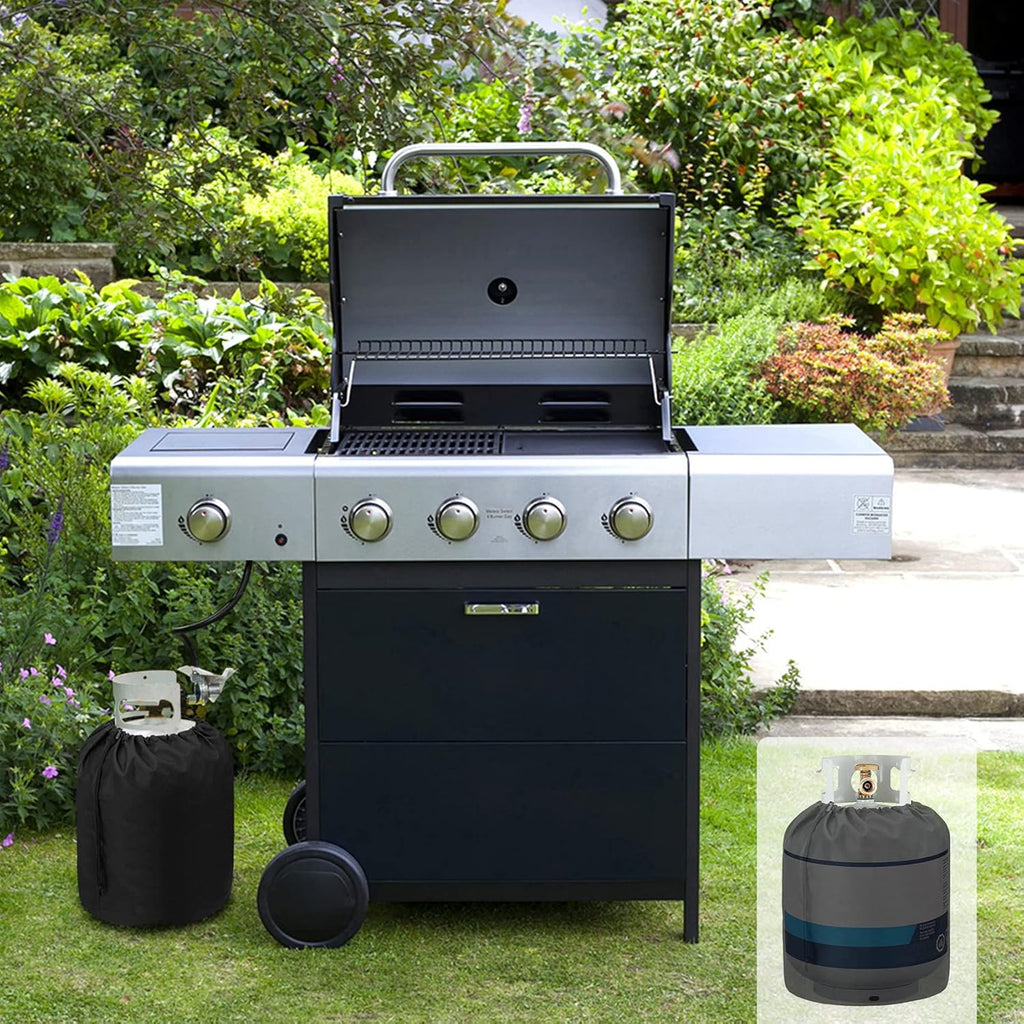 Propane Tank Cover with Side Stable Tabletop Feature for Standard 20lb Tank Cylinder, Waterproof and UV Resistant Gas Cylinder Cover