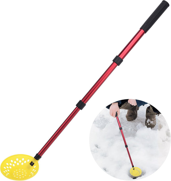 Adjustable Ice Fishing Skimmer Scoop-Winter Ice Fishing Scooper with Long Handle-Ice Fishing Gear for Scooping out Ice While Fishing