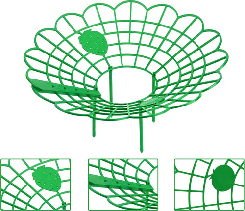 15 Pack Strawberry Plant Stand Supports - Green