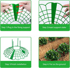 15Pack Strawberry Supports - Strawberry Plant Support Stand Strawberry Growing Racks Protector Strawberry Growing Frame Holder Cage (15, B)
