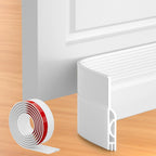 39 Inch Door Draft Stopper 2 Pack White & Transparent