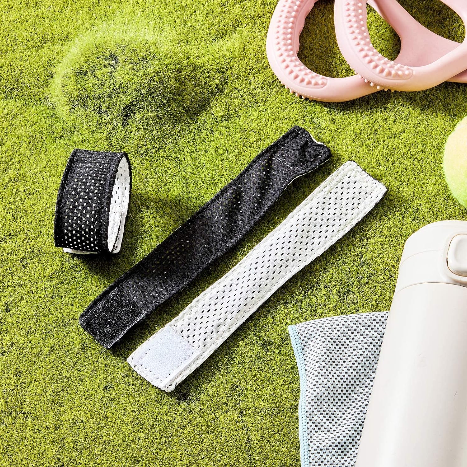 Amylove 8/12 Pairs Jersey Sleeve Bands Softball Sleeve Holders with Hook and Loop Fastener Straps for Soccer Softball Sports