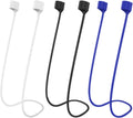 Airpod Strap,Magnetic Anti-Lost Air Pod Neck Strap Lanyard for AirPods 4/3/2/1,AirPod Pro 2/1 Soft Silicone Airpods Accessories Holder Strap for Running,Fitness,Dancing(White/Blue/Black)