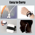 Airpod Strap,Magnetic Anti-Lost Air Pod Neck Strap Lanyard for AirPods 4/3/2/1,AirPod Pro 2/1 Soft Silicone Airpods Accessories Holder Strap for Running,Fitness,Dancing(White/Blue/Black)