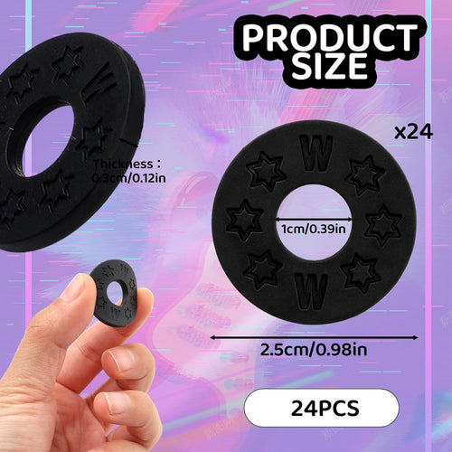 12Pair Rubber Strap Locks For Guitar, 0.98'' Guitar Strap Blocks/Silicone Strap Locks Guitar, Blocks Guitar Locks Strap Protector, Premium Silicone Safety Lockings, Acoustic Guitar Strap Adapter