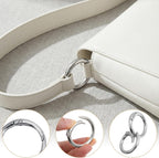 16 Pcs Spring O Ring Clips, Metal Key Ring Clips, Round Carabiner Clip, Small Keychain Clip for Keys, Buckle, Handbag, Bag Purse, Mini Keyring, Replacement Paracord Keychain (Gold, Silver)