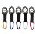 Durable Silicone Water Bottle Holder Hook Carrier with Carabiner Clip & Key Ring, Fits Any 12oz, 17oz and 25oz Water Bottles for Outdoor Activities Camping Hiking Traveling or Daily Use