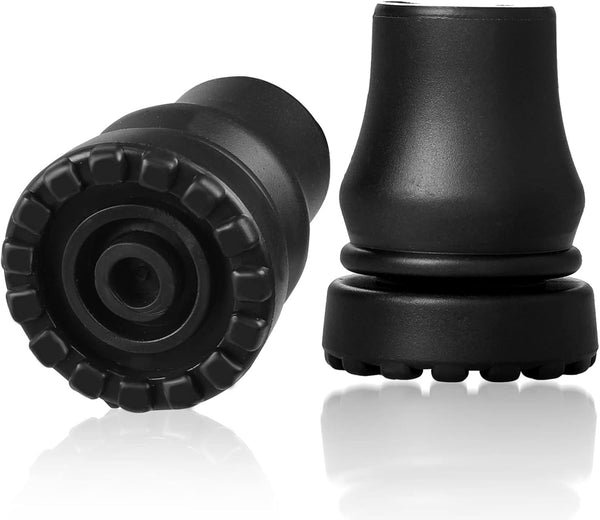Cane Tips 5/8 inch Heavy Duty, 2 Pack Walking Cane Tips Rubber Cane Tip Replacement Rubber Tips for Canes, Crutch, Cane Foot, Walking Sticks