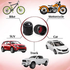 20 Pcs Tire Valve Stem Caps Car Tire Caps Plastic Universal Valve Stem Covers for Bike Bicycle Cars SUV Trucks Motorcycles (Black)
