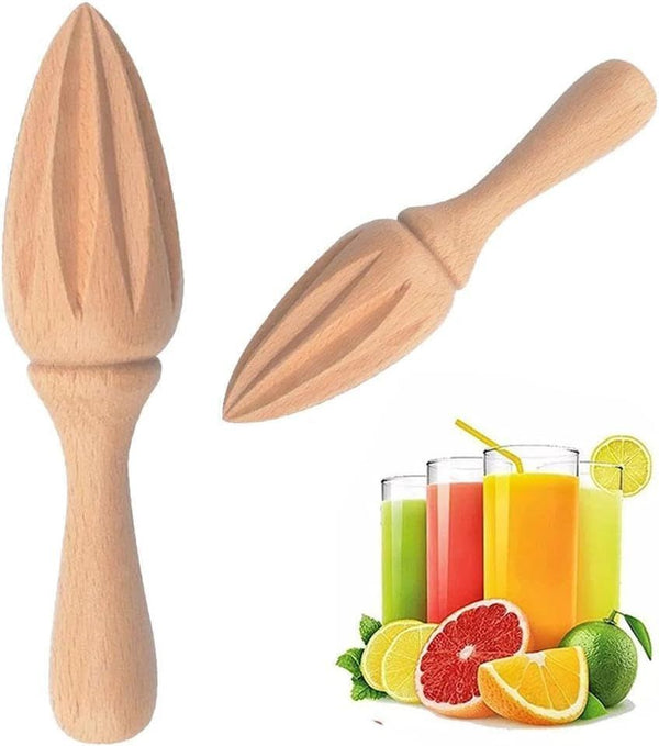 Portable Wooden Handheld Fruit Squeezer and Juicer