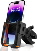 Bike Phone Holder Motorcycle Phone Mount, Handlebar Cell Phone Clamp, Phone Mount for Bike Motorcycle Scooter Golf Cart, Handlebar Phone Mount for 4.5-7" Phones
