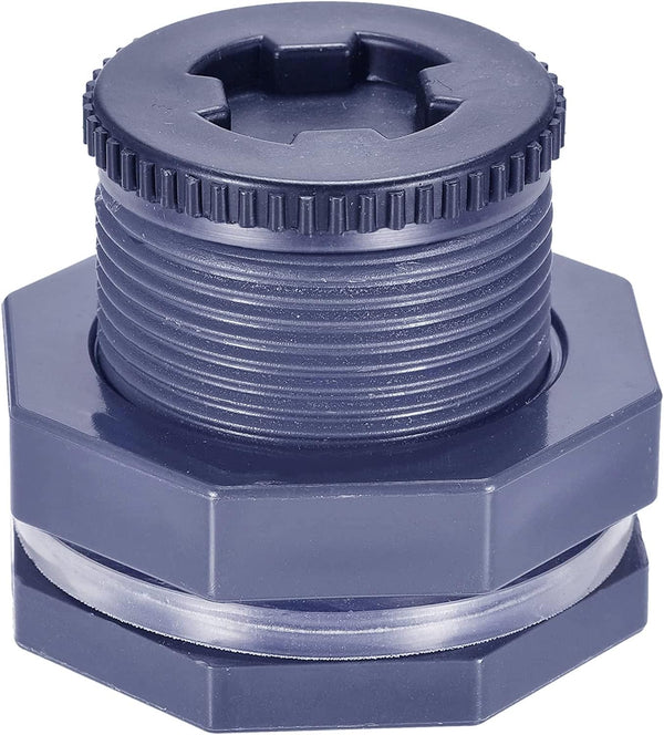 2� Female PVC Bulkhead Fitting with Plug Silicon