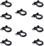 CooBigo Metal Silver Bow Shackle for Emergency Survival Paracord Bracelet Parachute