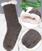 Mens Slipper Fuzzy Socks Winter Cozy Fluffy Cabin Warm Fleece Soft Comfy Thick Non Slip Home Socks