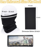 Neck Gaiter Face Cover Scarf, Neck Warmer Breathable Sun & Wind-proof for Skiing Fishing Hiking Cycling