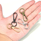 1/2 Inch Lobster Claw Clasp Swivel Snap Hook for Purse, 12 Pack Metal Swivel Lobster Clasps Purse Bag Strap Hardware Making Lanyard Hooks Keychain Clip, GunBlack
