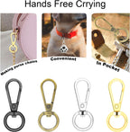 1/2 Inch Lobster Claw Clasp Swivel Snap Hook for Purse, 12 Pack Metal Swivel Lobster Clasps Purse Bag Strap Hardware Making Lanyard Hooks Keychain Clip, GunBlack
