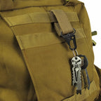 6 Pack Paracord Lanyard Accessories 1" Rifle Sling Clips Metal Swivel Snap Hook Keychain Carabiner Key Chain for Keyrings (Black)